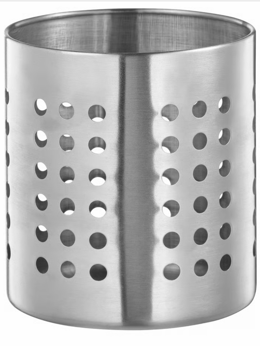 Lot of 2 PCs  IKEA ORDNING Utensil holder, stainless steel, 5 3/8 "